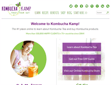 Tablet Screenshot of kombuchakamp.com
